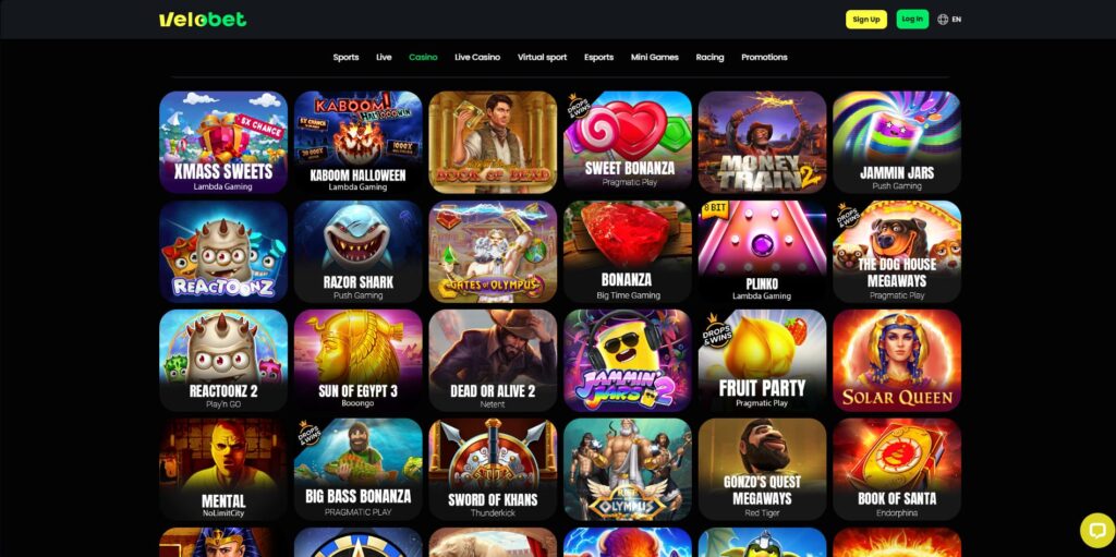 velobet Παιχνίδια