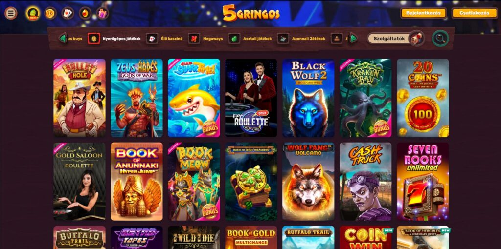 5gringos nyerogepes jatekok