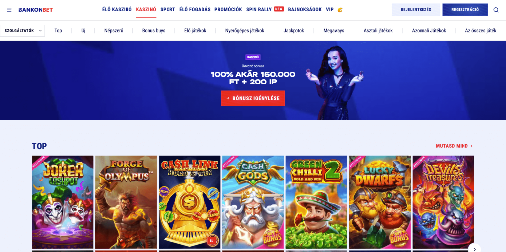 BankonBet Casino Nyerőgépek