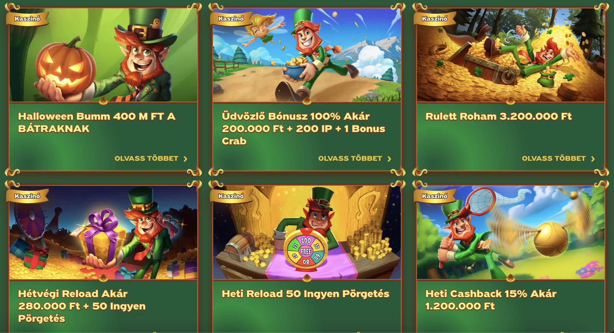 GreenLuck Casino bónuszok