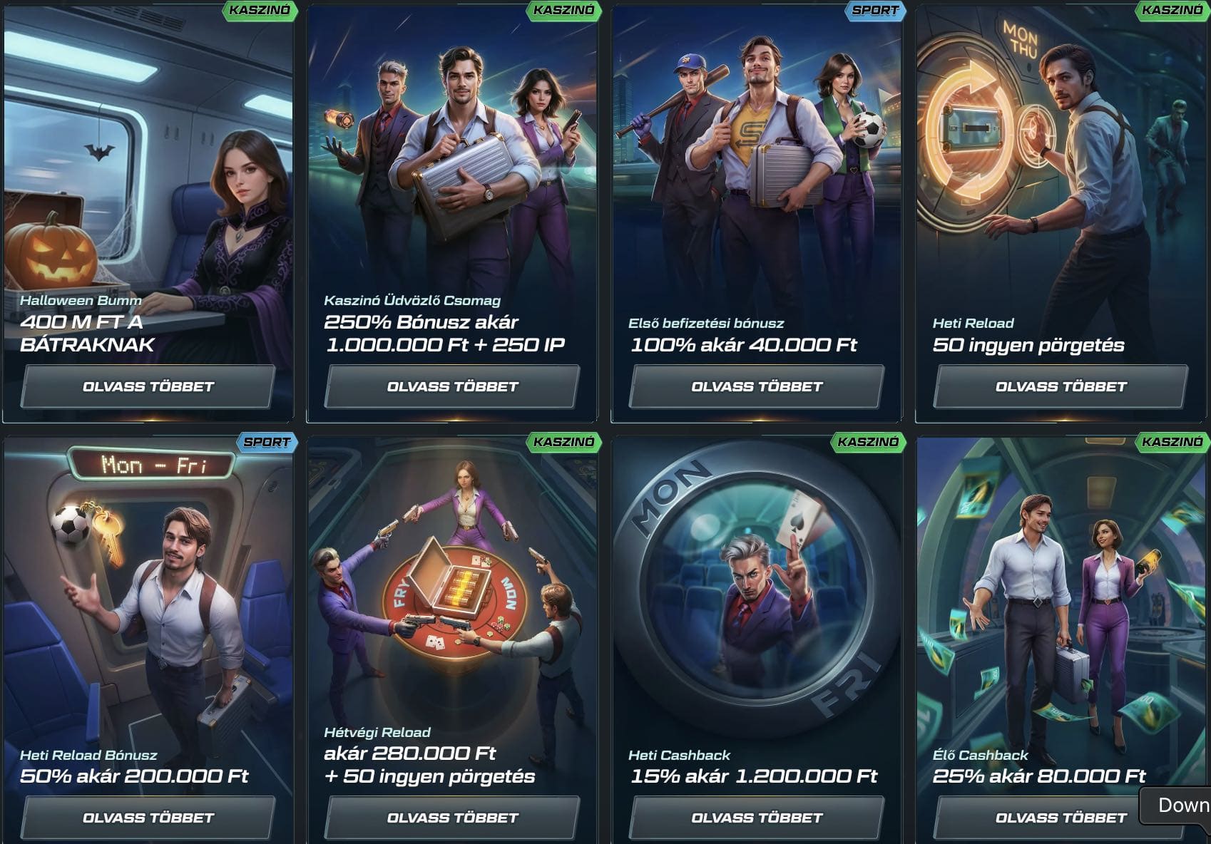 Spinational Casino bónuszok