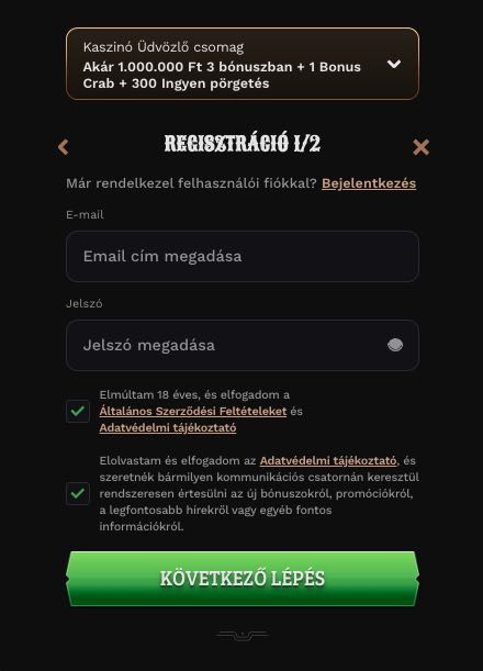 Wildsino Casino regisztráció