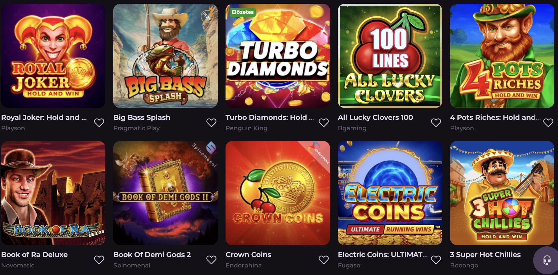 RockySpin Casino nyerőgépek