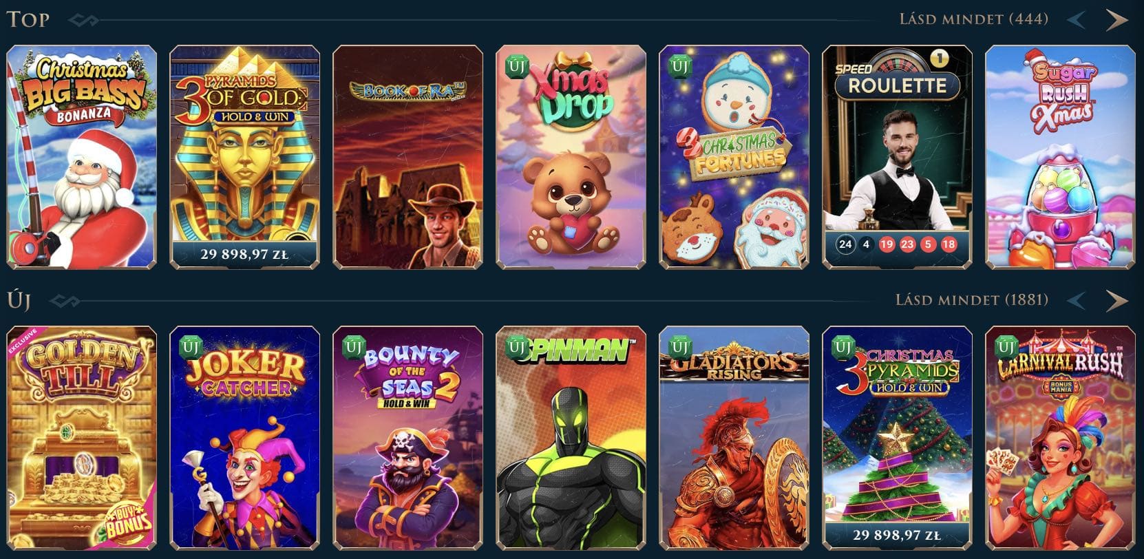 Slotuna Casino nyerőgépek