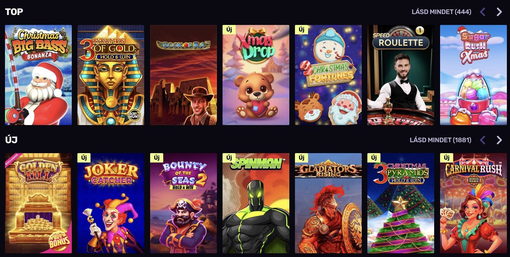 Sportuna Casino nyerőgépek