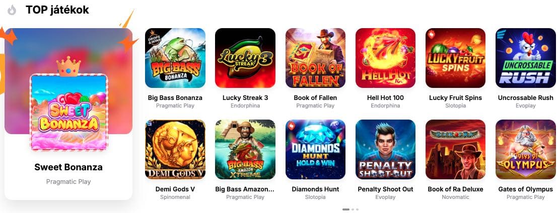 HitnSpin Casino nyerőgépek