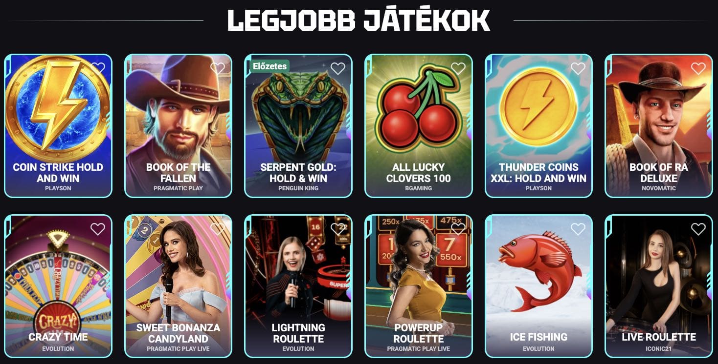 NeedForSlots Casino nyerőgépek