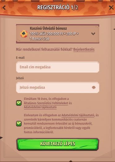 Stonevegas Casino regisztráció