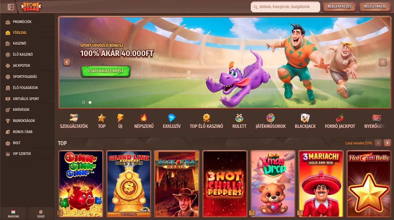 Stonevegas Casino Magyarország