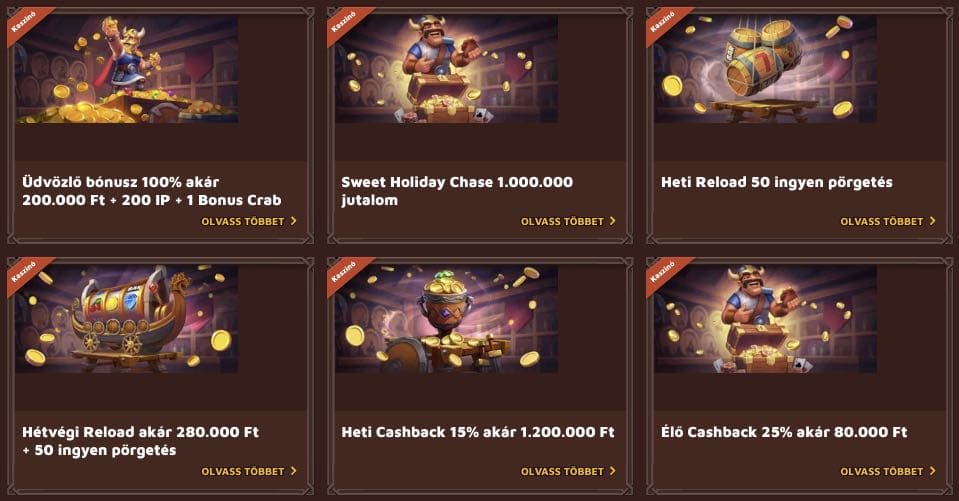 VikingLuck Casino bónuszok