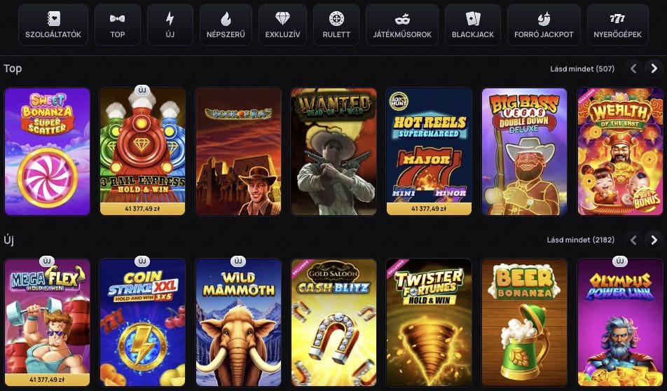 Casinova Casino nyerőgépek