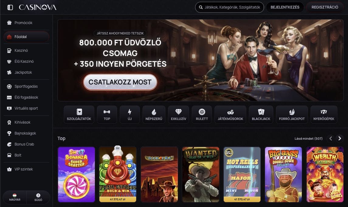 Casinova Casino Magyarország