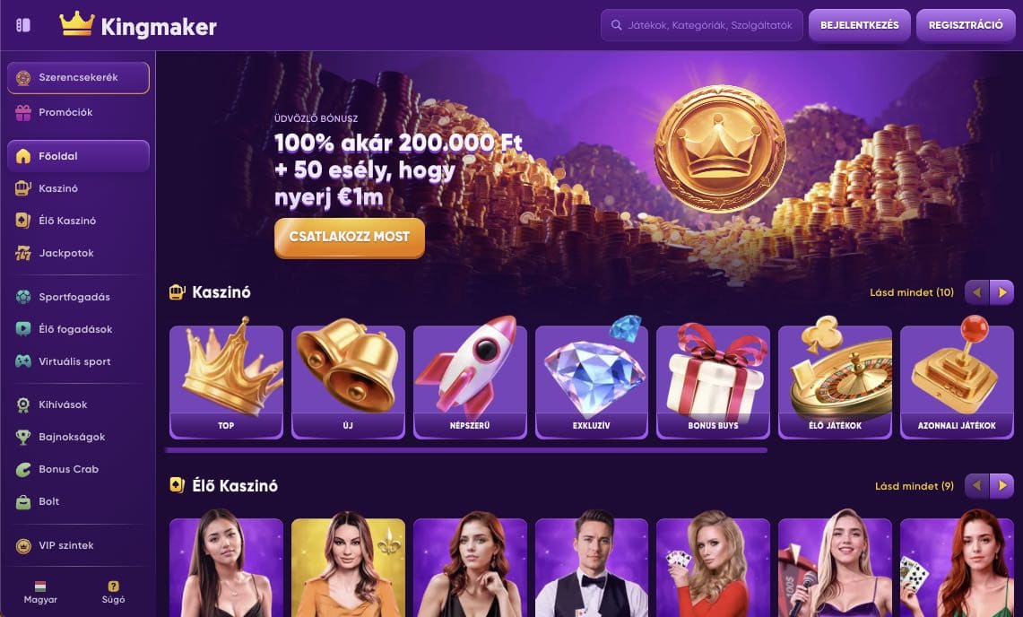 Kingmaker Casino Magyarország