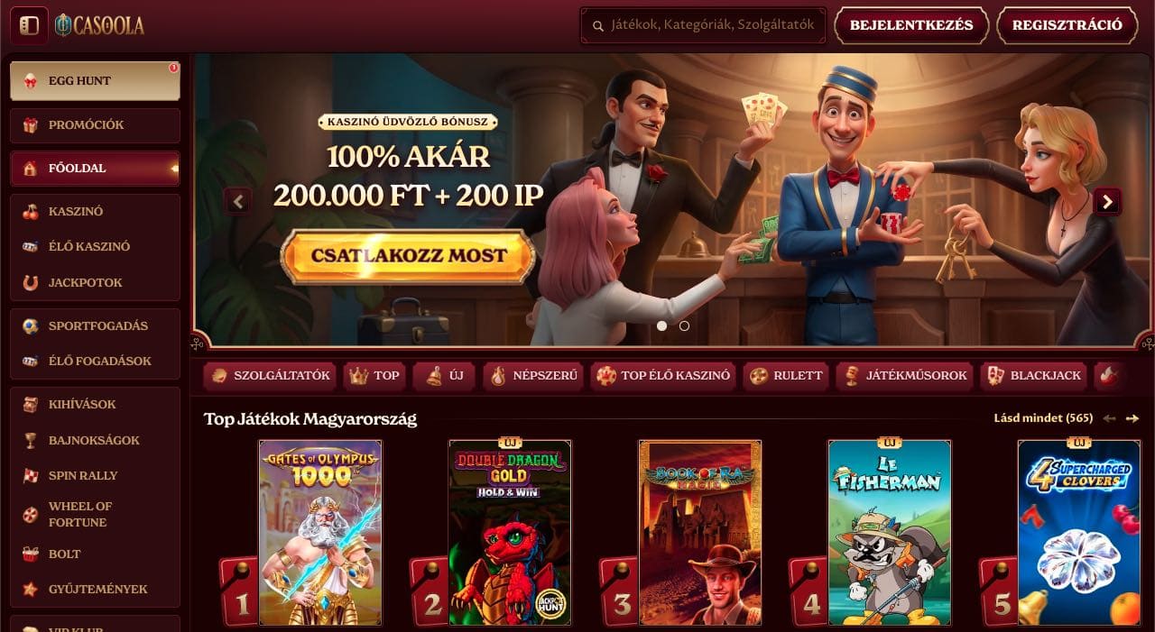 Casoola casino Magyarország