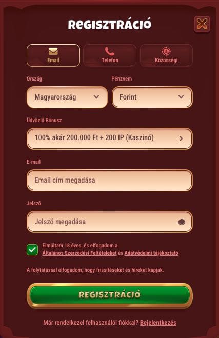 Magius casino regisztráció