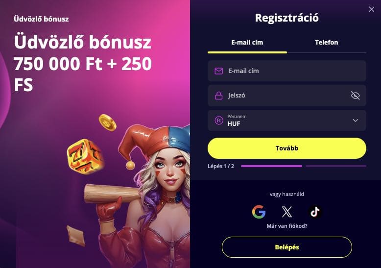 Slotoro casino regisztráció