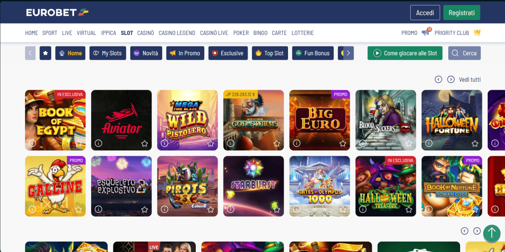 Slot del casinò Eurobet