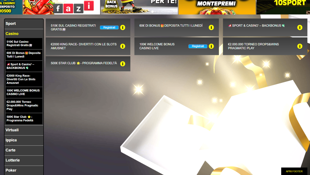 Bonus del casinò Betn1