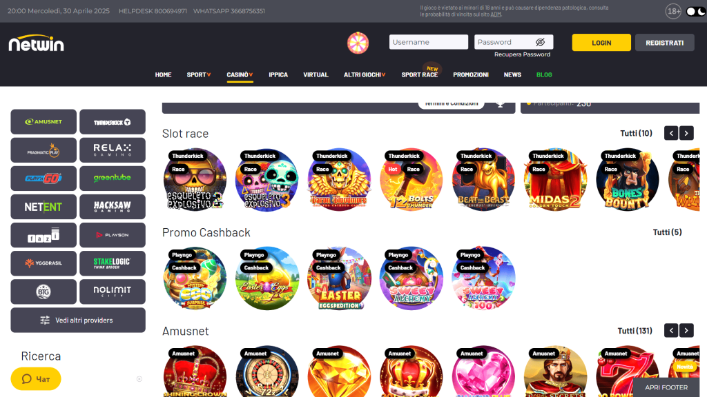 Slot del casinò Netwin