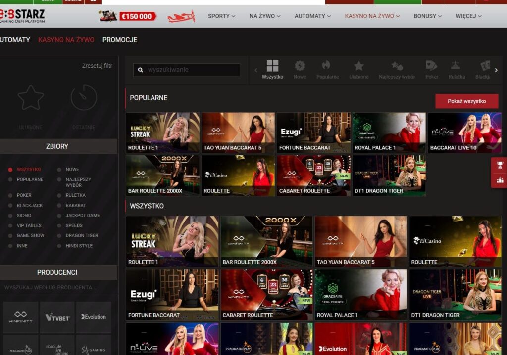 888Starz kasyno na zywo