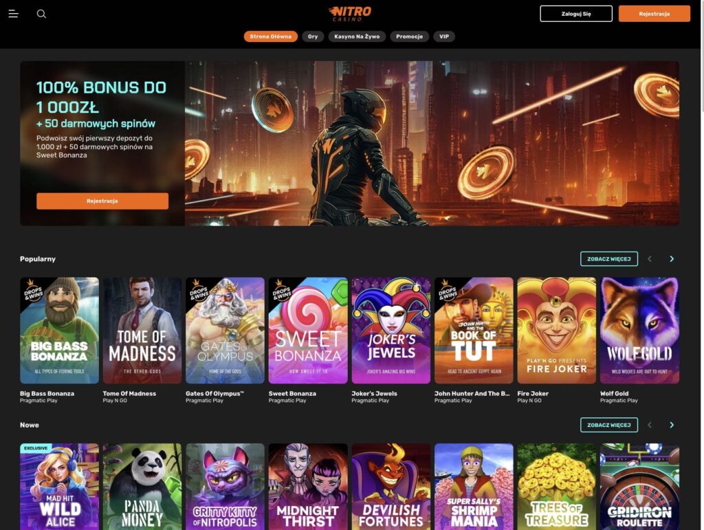Nitro casino oficjalna strona