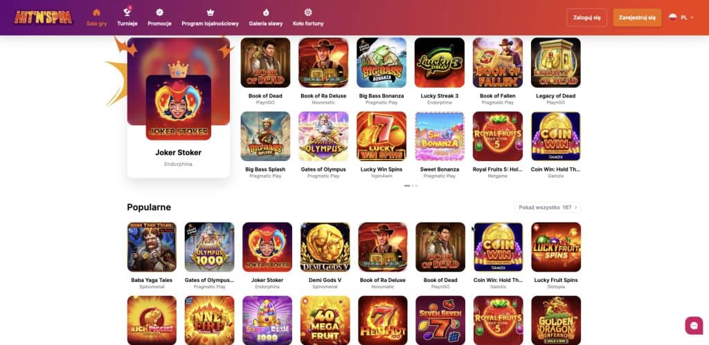 HitnSpin casino automaty do gier