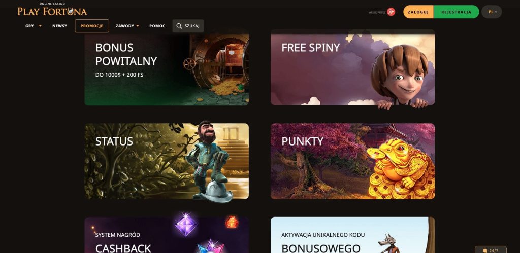 Play Fortuna casino bonusy