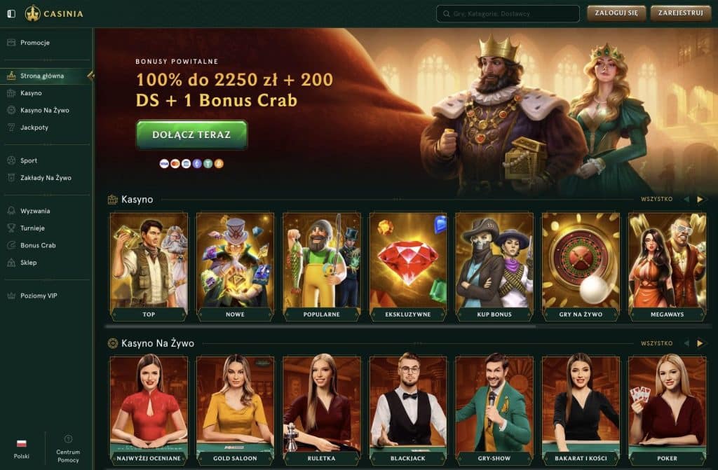 Casinia oficjalna strona