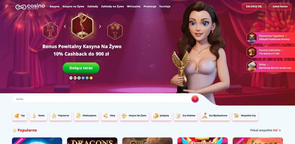 Infinity casino oficjalna strona