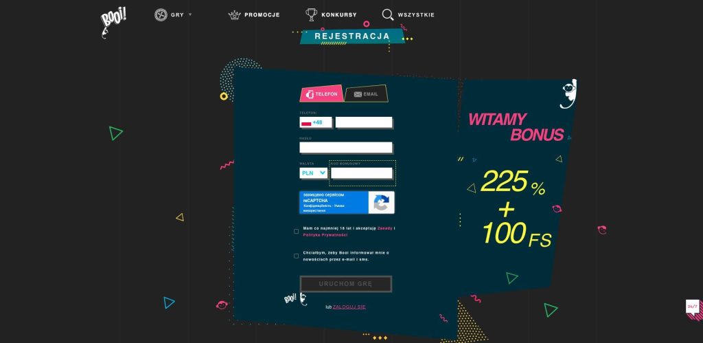 Booi casino rejestracja