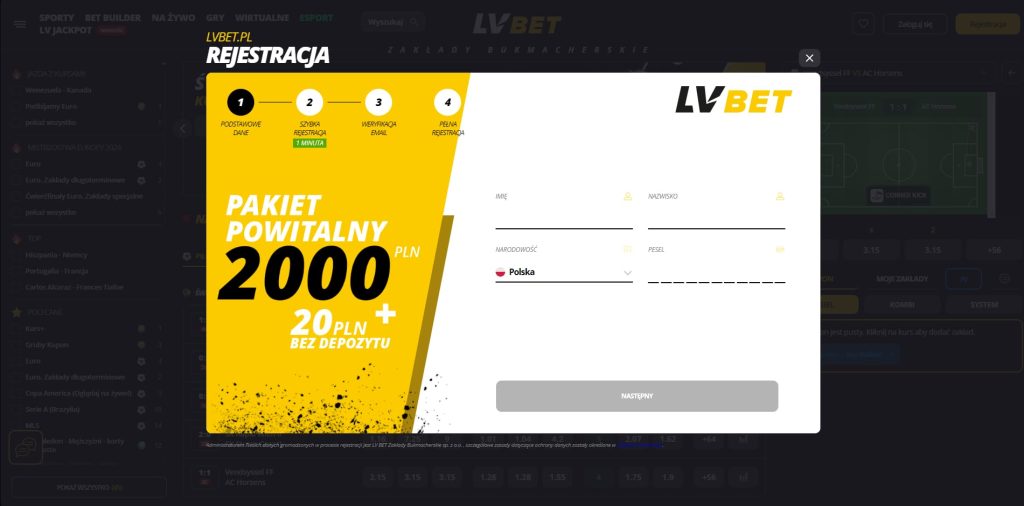 lvbet Rejestracja