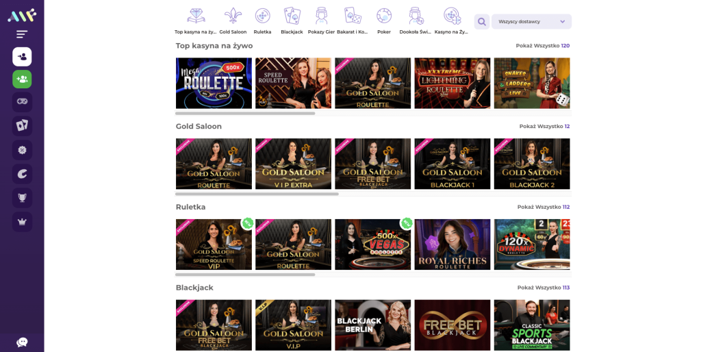 Gra z krupierami na żywo