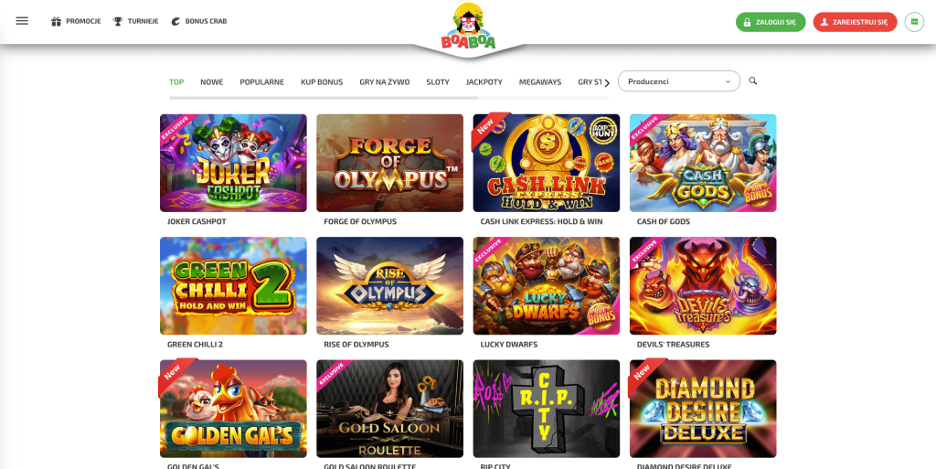 BoaBoa casino automaty do gier
