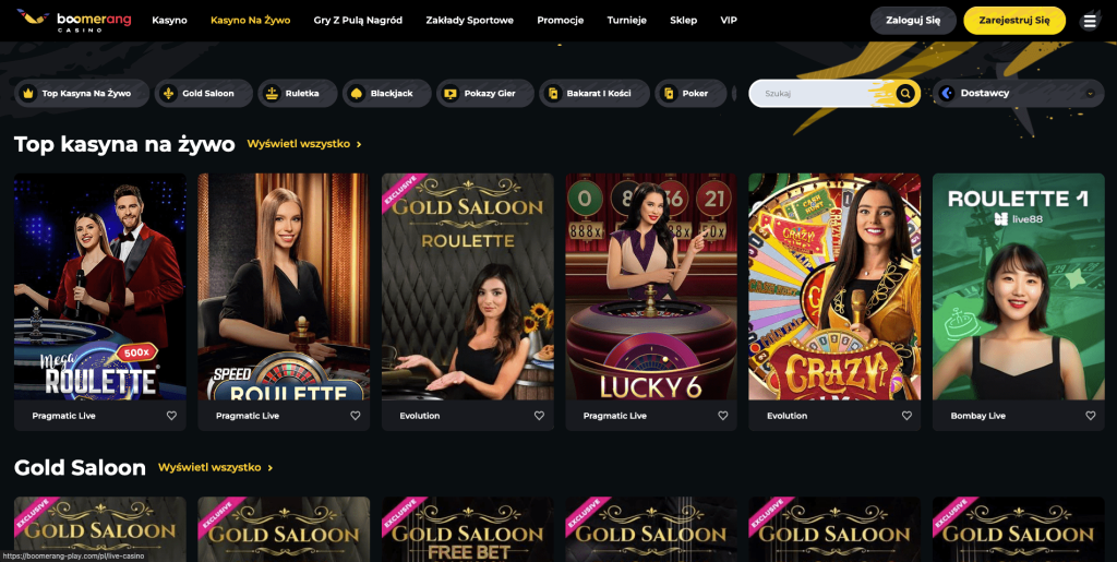 Gra z krupierami na żywo