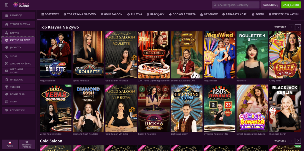 Gra z krupierami na żywo