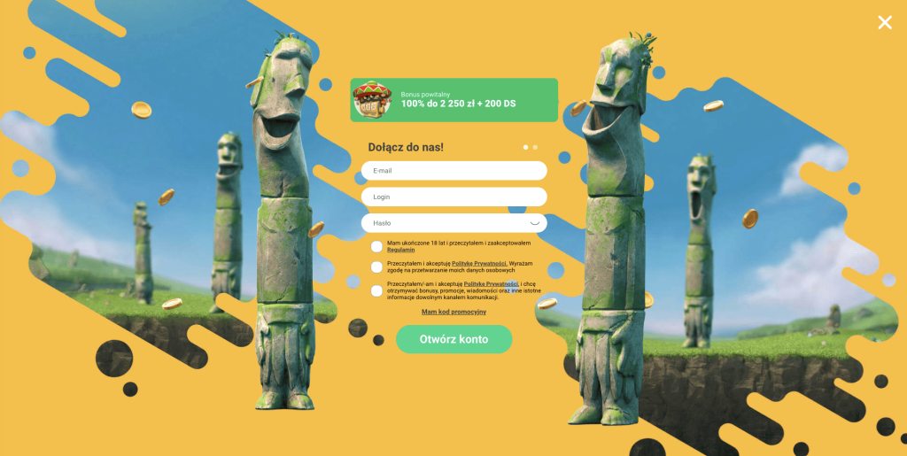 YoYo casino rejestracja konta
