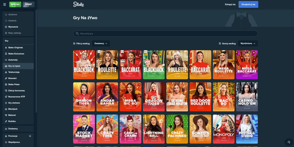 Gra z krupierami na żywo