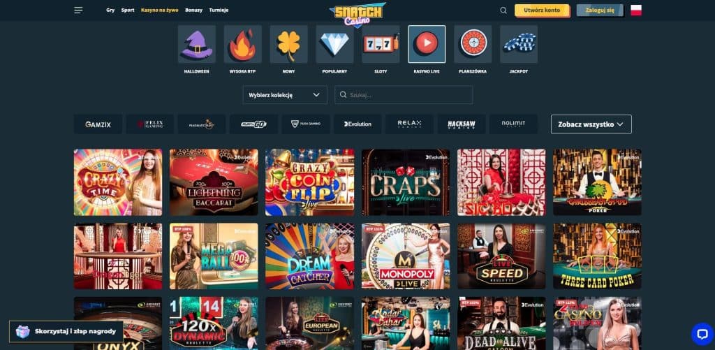 Gra z krupierami na żywo