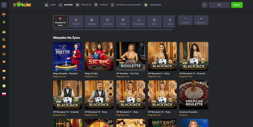 Gra z krupierami na żywo