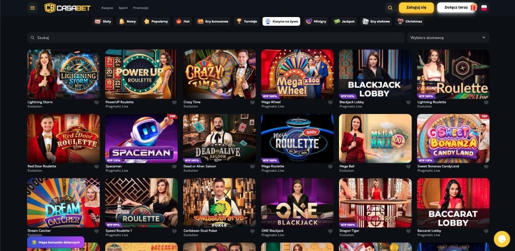 Gra z krupierami na żywo