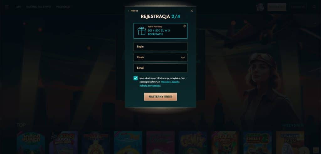 Dolly casino rejestracja konta