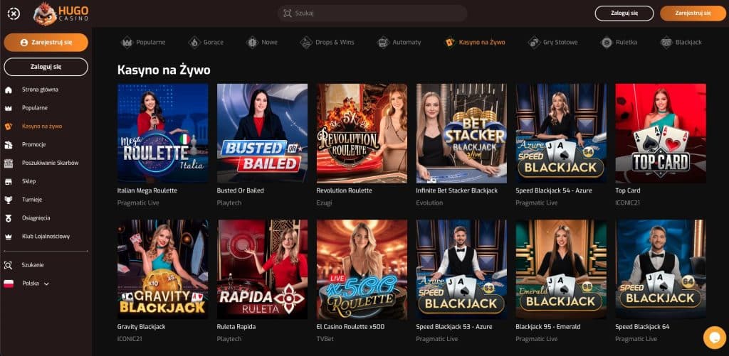 Gra z krupierami na żywo