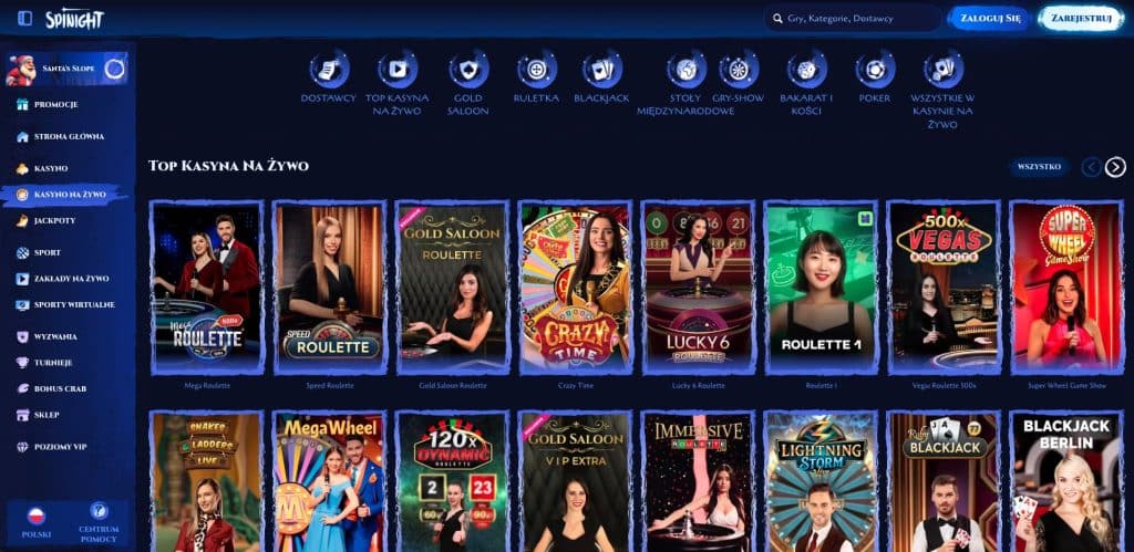 Gra z krupierami na żywo