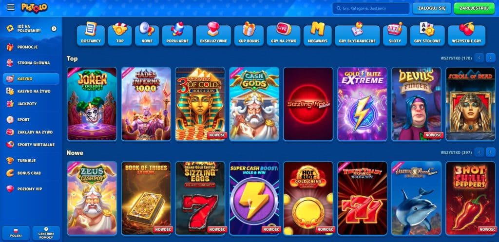 Pistolo casino automaty do gier