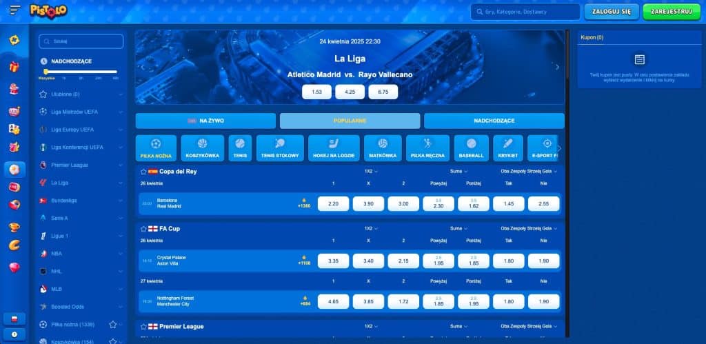 Pistolo kasyno sport