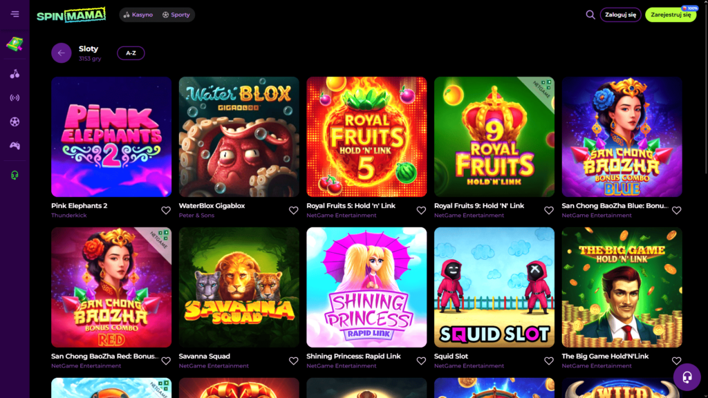 Spinmama casino automaty do gier