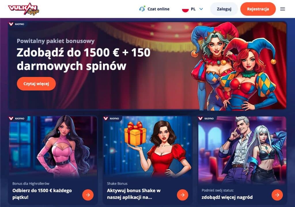 Vulkan Vegas casino bonusy