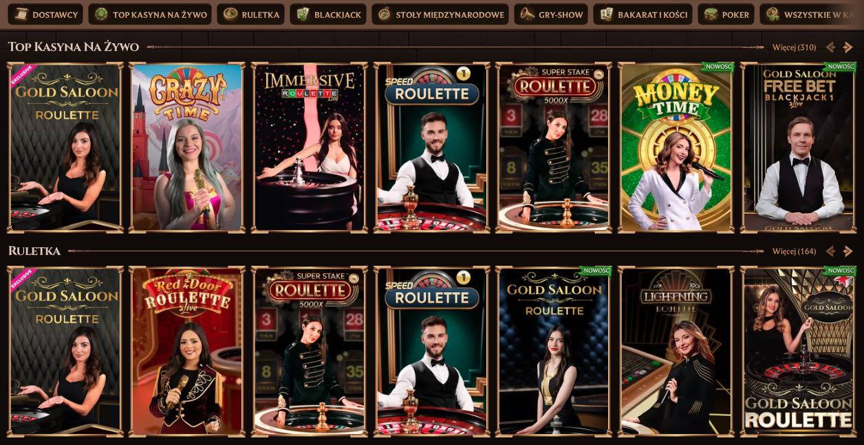 Gra z krupierami na żywo