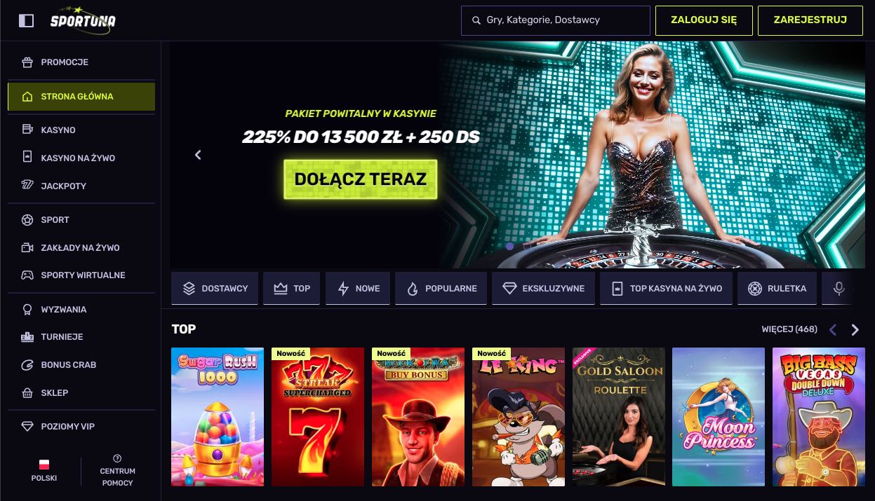 Sportuna casino Polska
