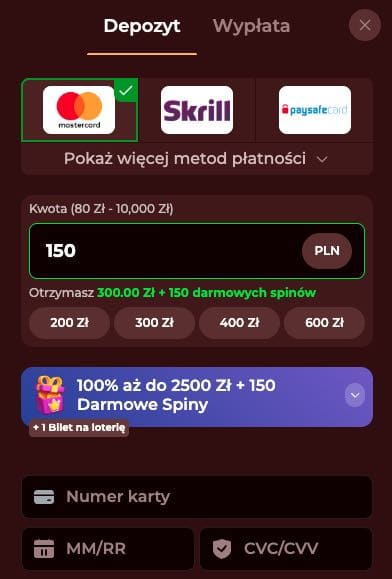 Metody Wpłaty i Wypłat